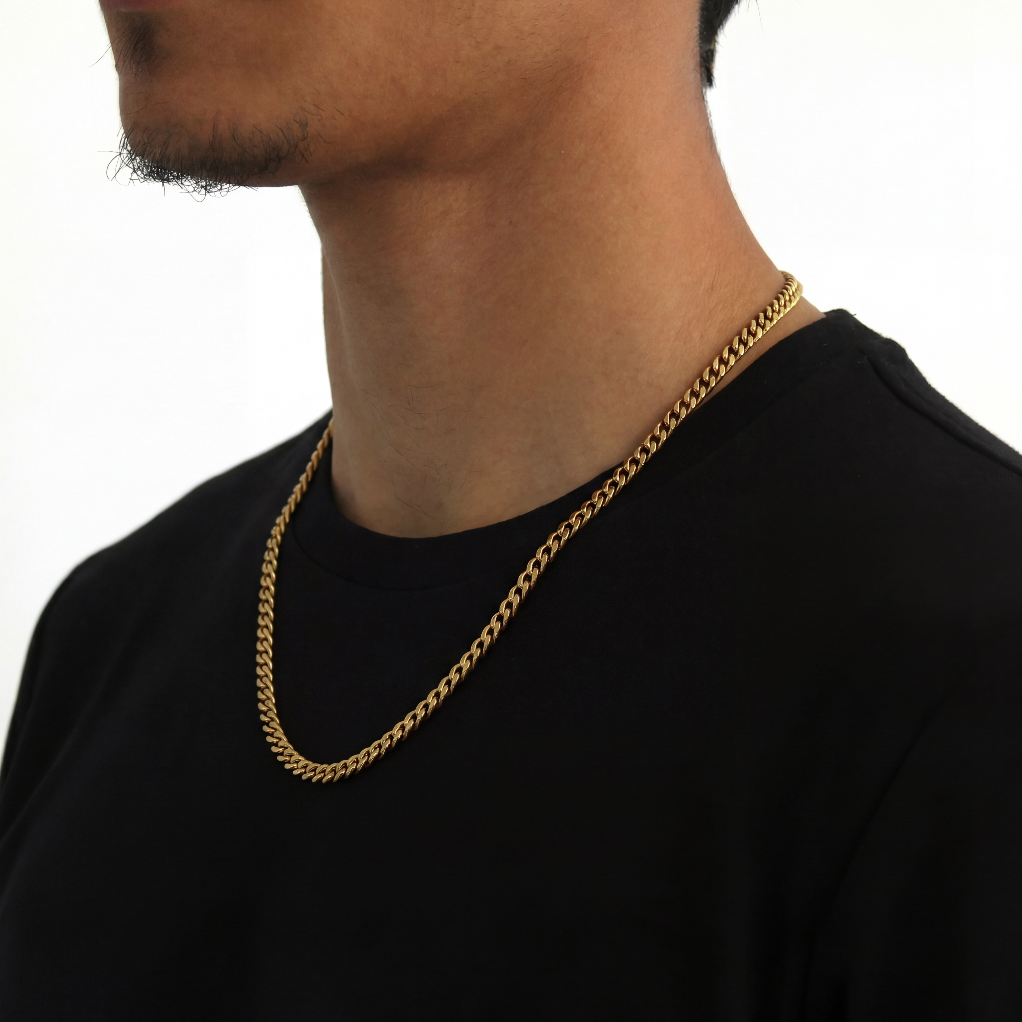 Classic Cuban Ketting 5mm (Goud)