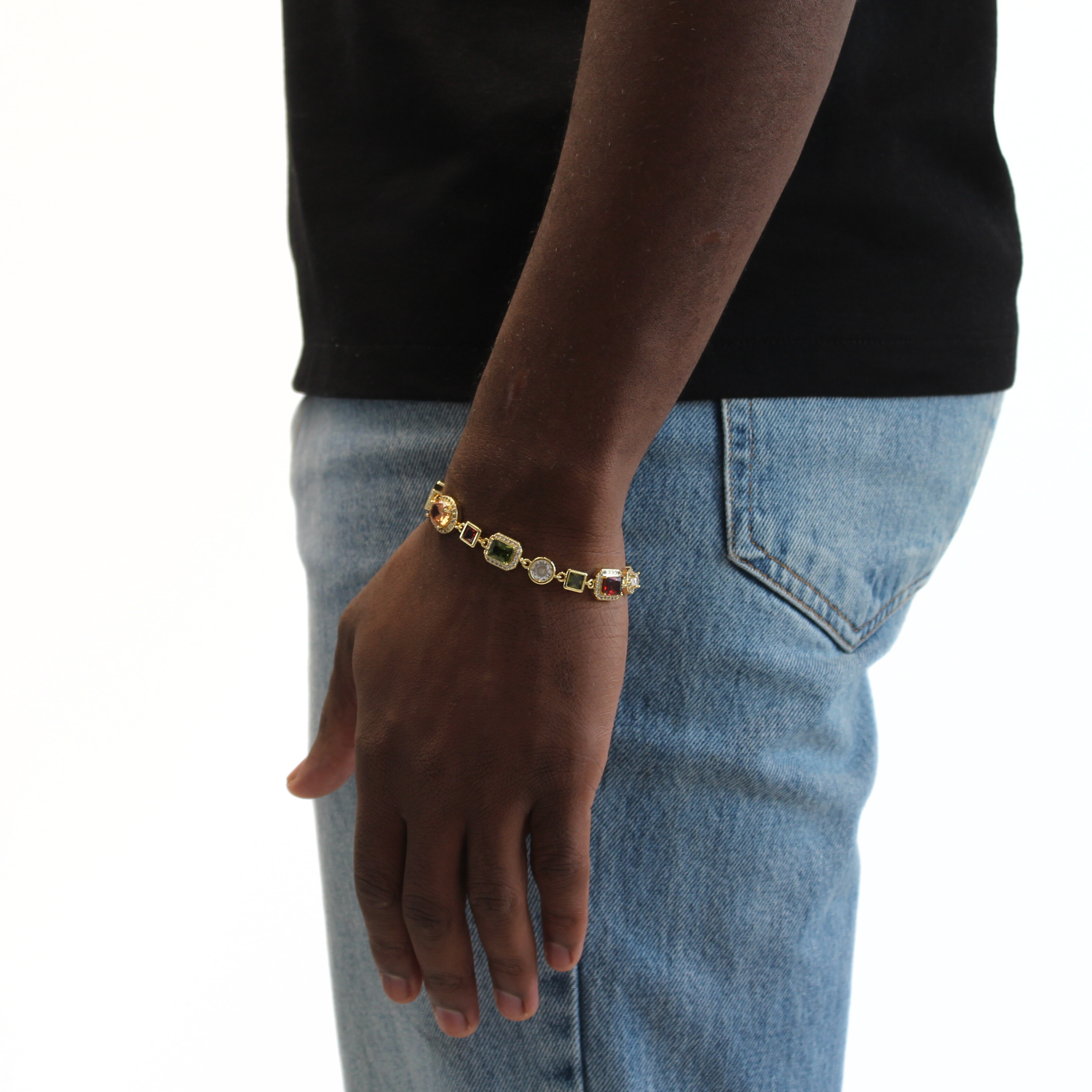 Gemstone Armband (Goud)