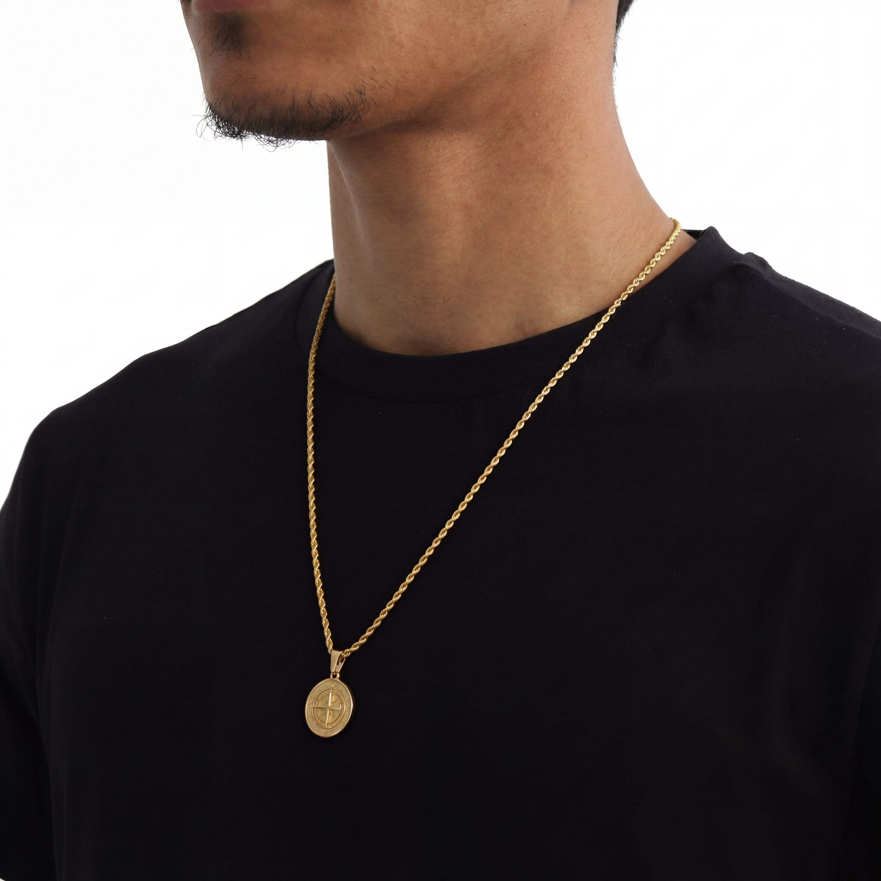 Compass Hanger + Ketting (Goud)