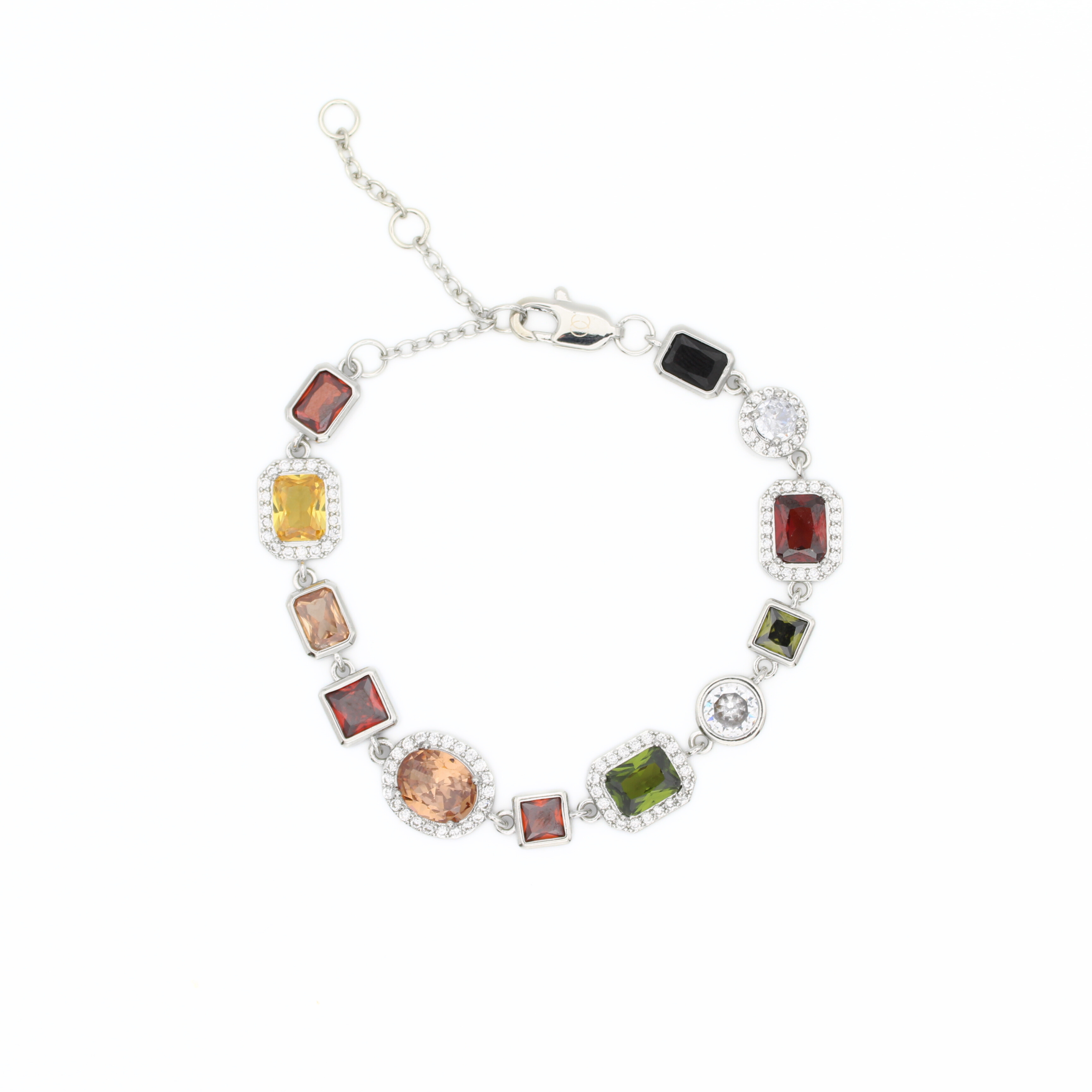Gemstone Armband (Zilver)