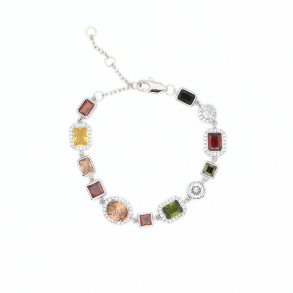 Gemstone Armband (Zilver)