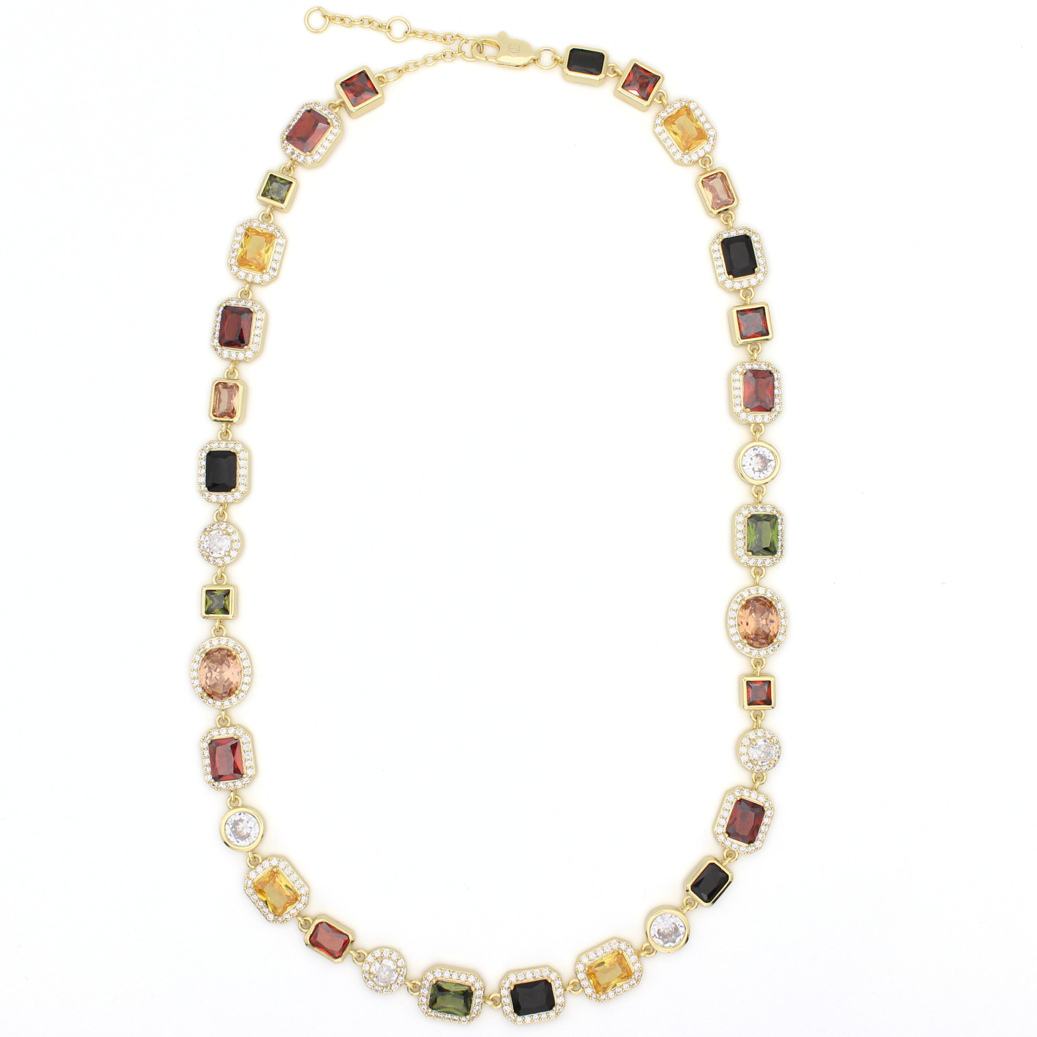 Gemstone Ketting (Goud)