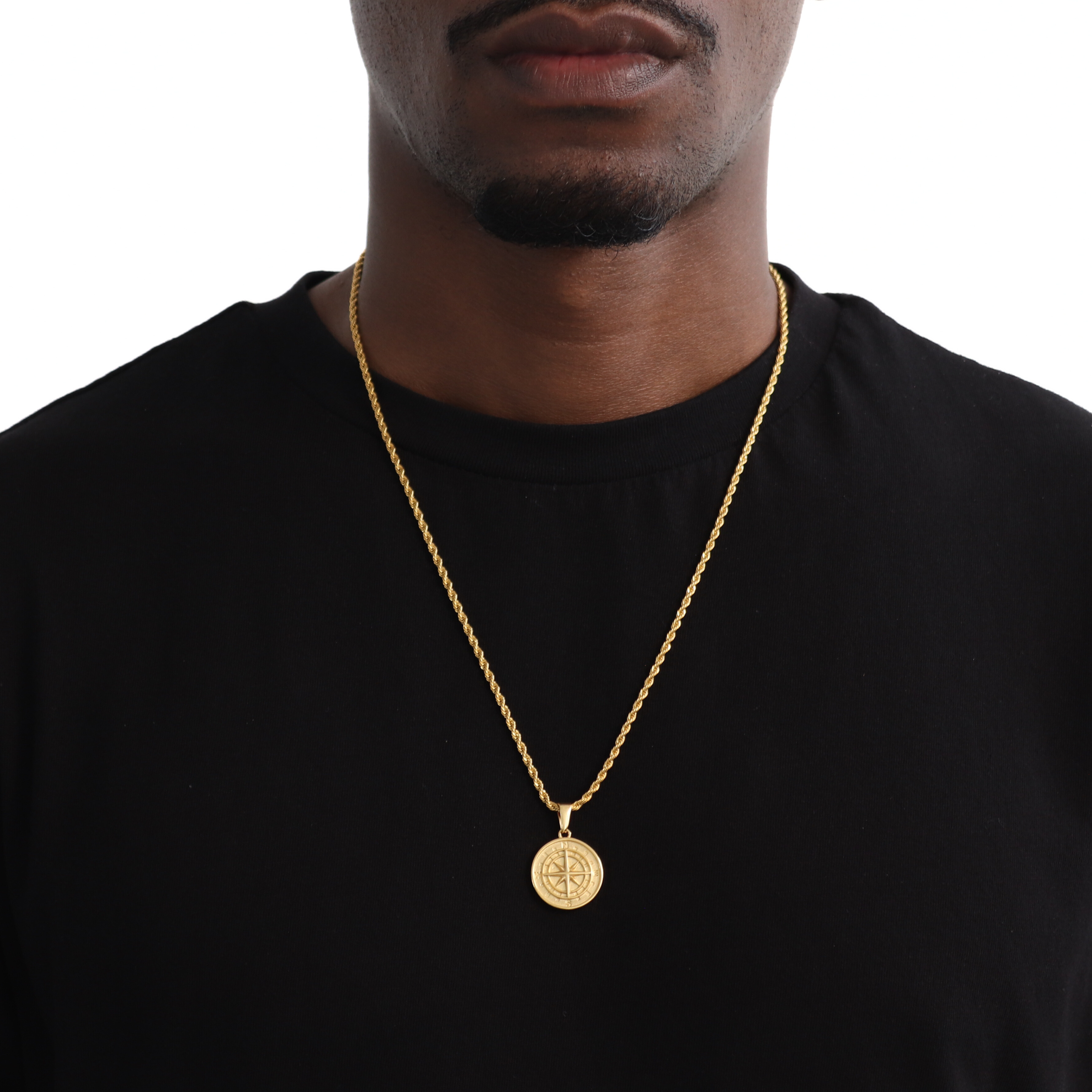 Compass Hanger + Ketting (Goud)