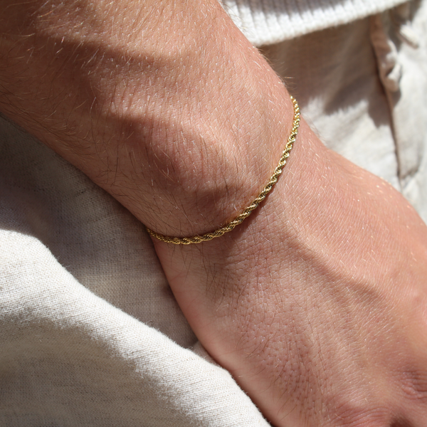 Clean Rope Bracelet 2mm (Goud)