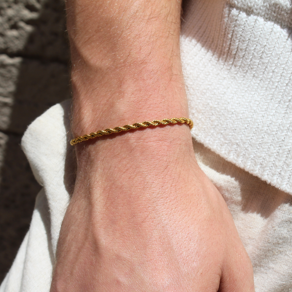 Clean Rope Bracelet 3mm (Goud)