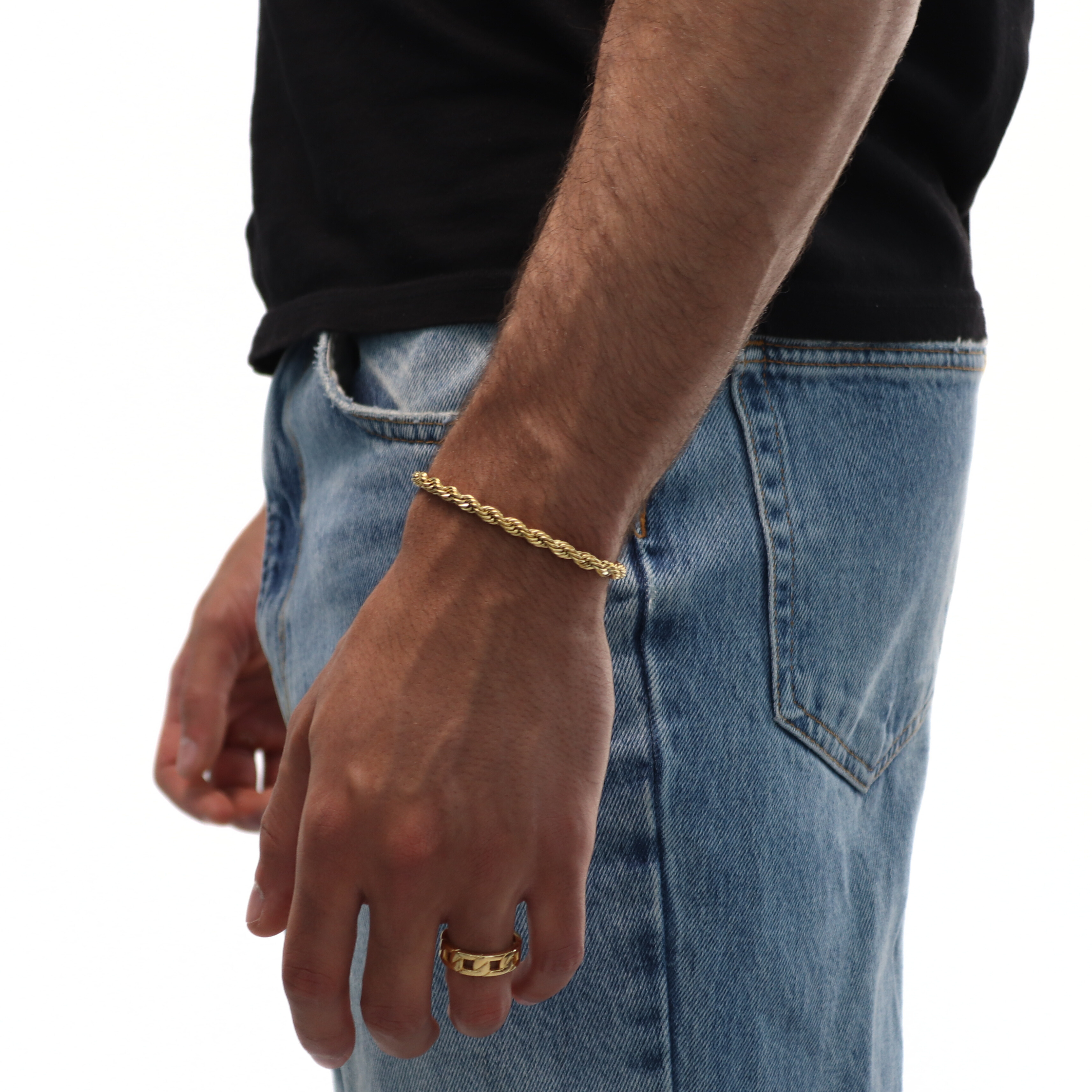 Clean Rope Armband 5mm (Goud)