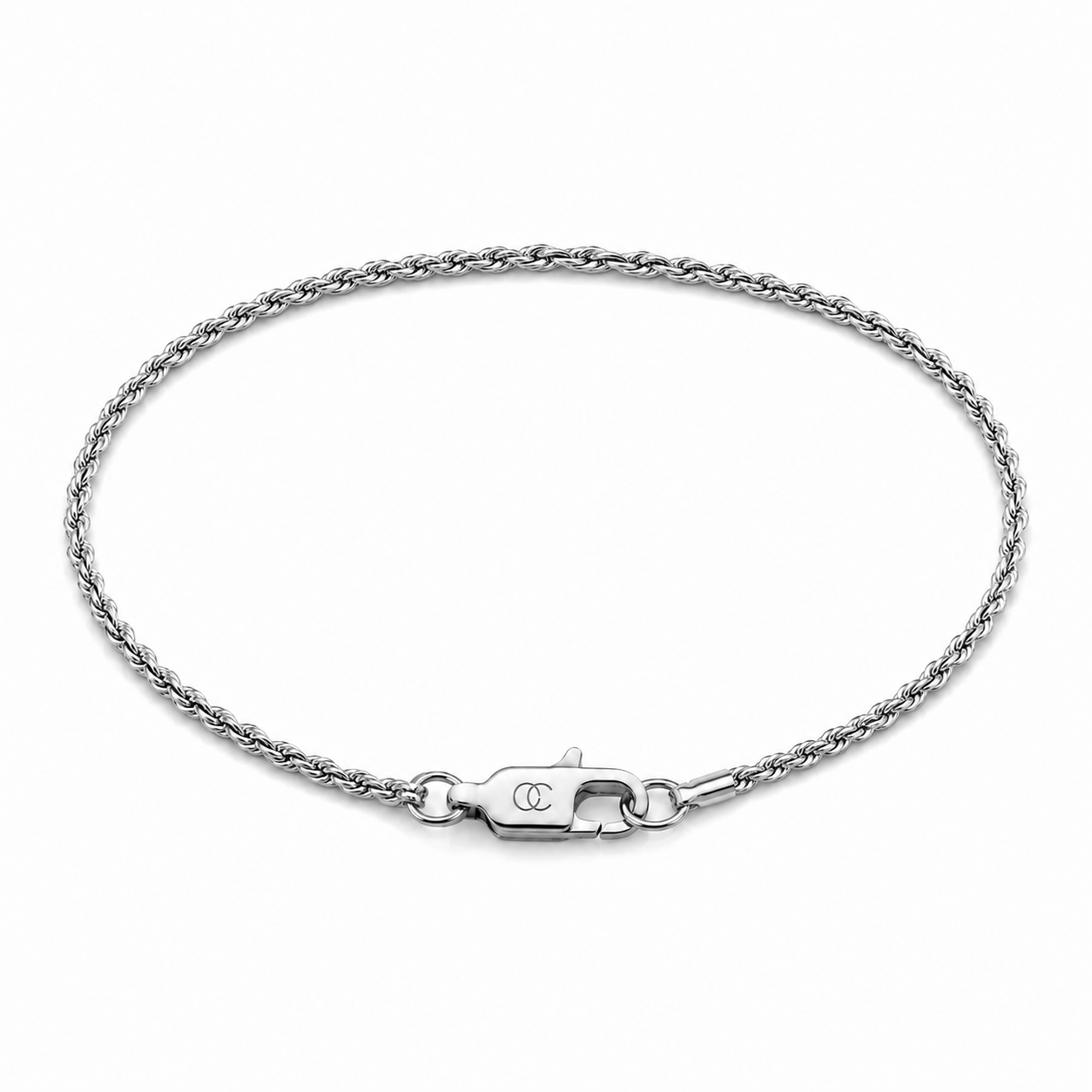 Clean Rope Armband 2mm (Zilver)