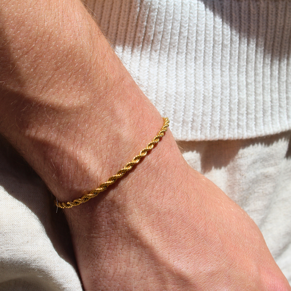 Clean Rope Bracelet 3mm (Goud)