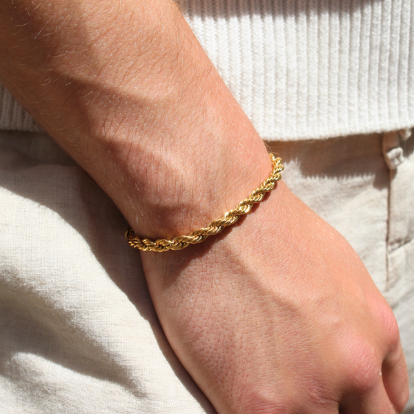 Clean Rope Bracelet 4mm (Goud)