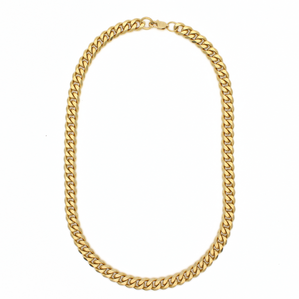Classic Cuban Ketting 8mm (Goud)