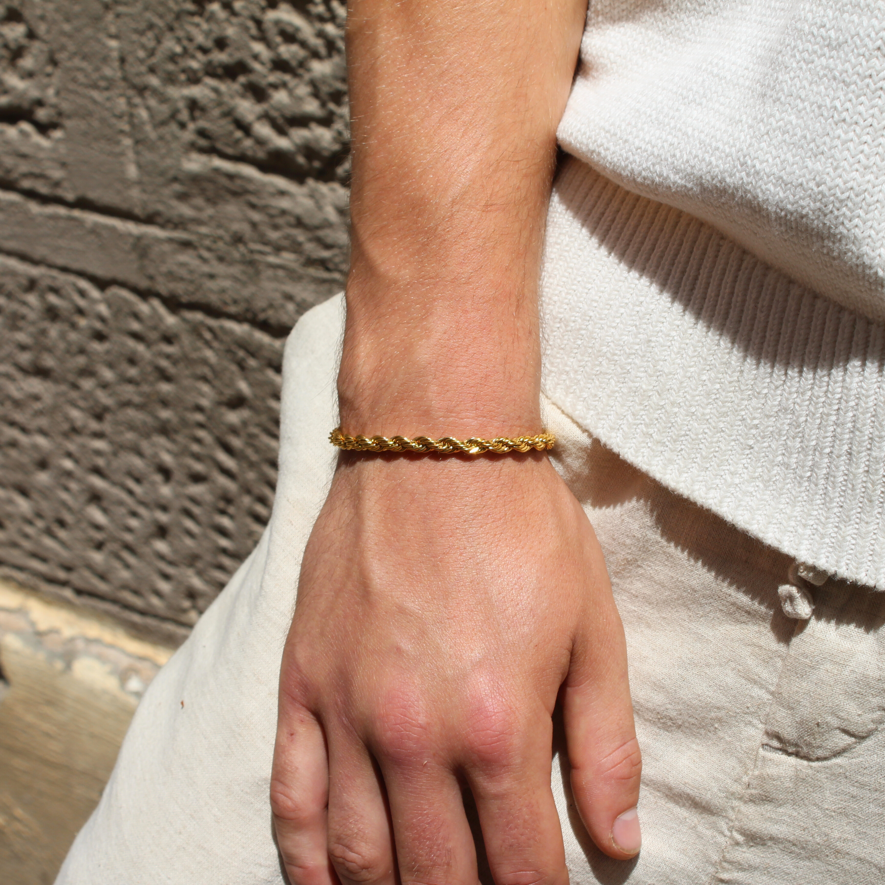 Clean Rope Armband 5mm (Goud)