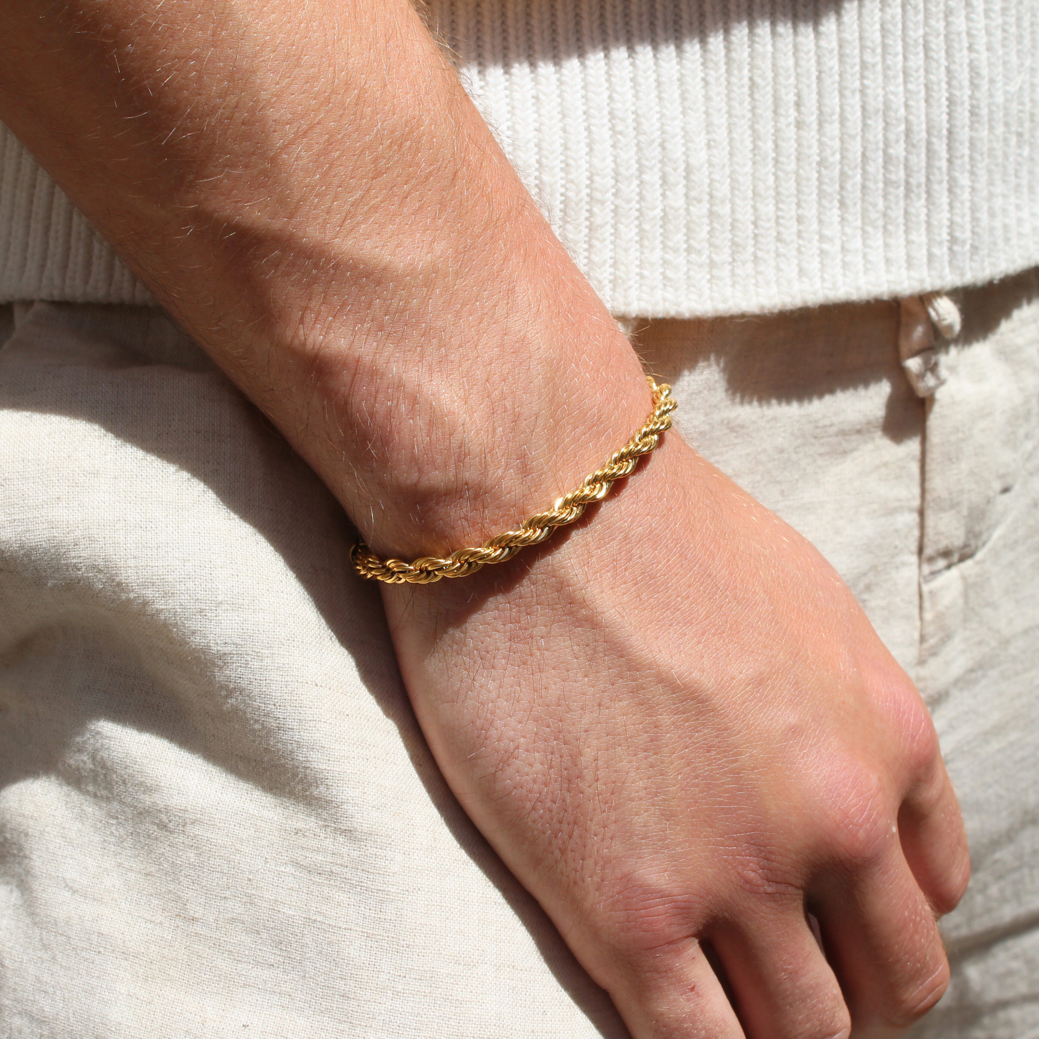 Clean Rope Armband 5mm (Goud)