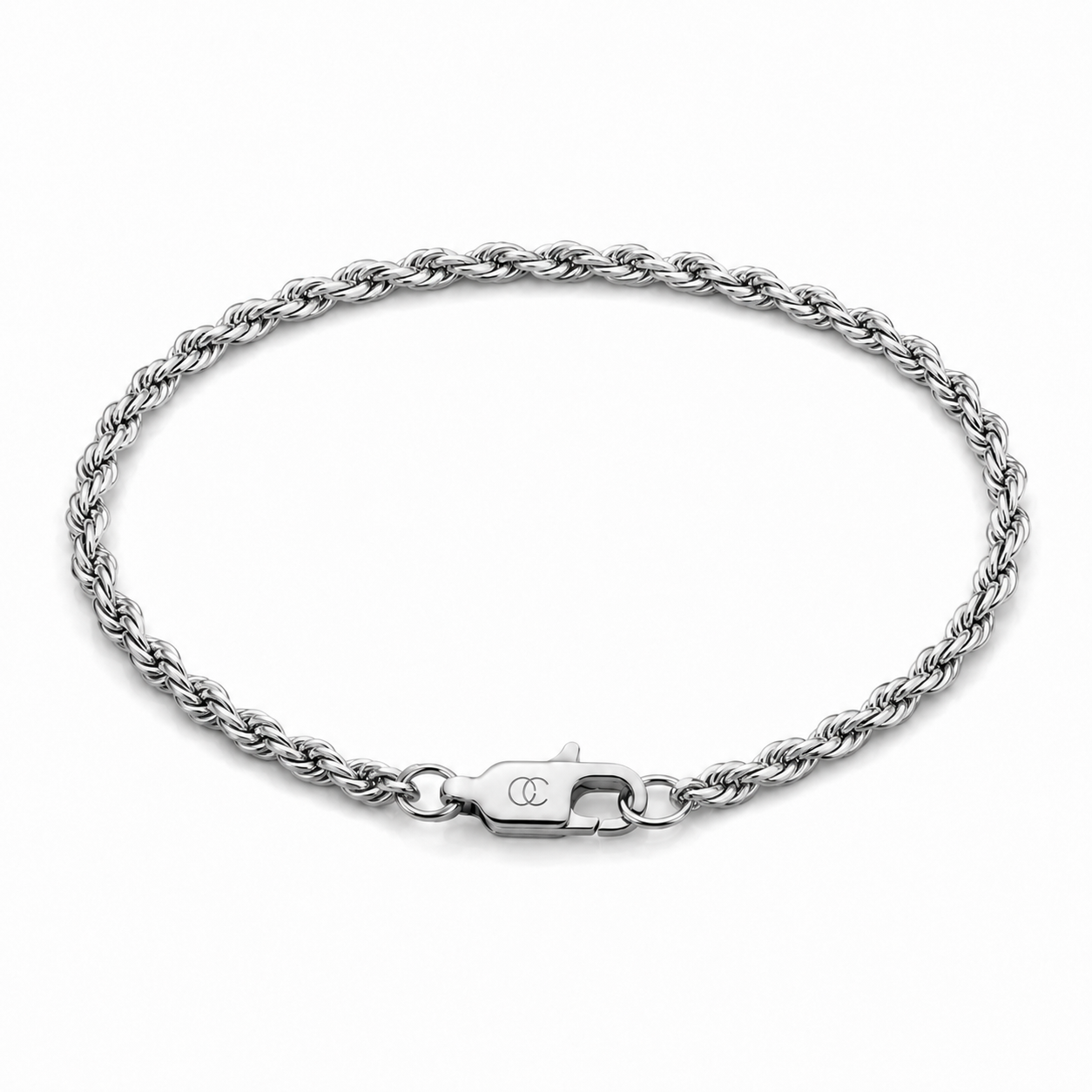 Clean Rope Armband 3mm (Zilver)