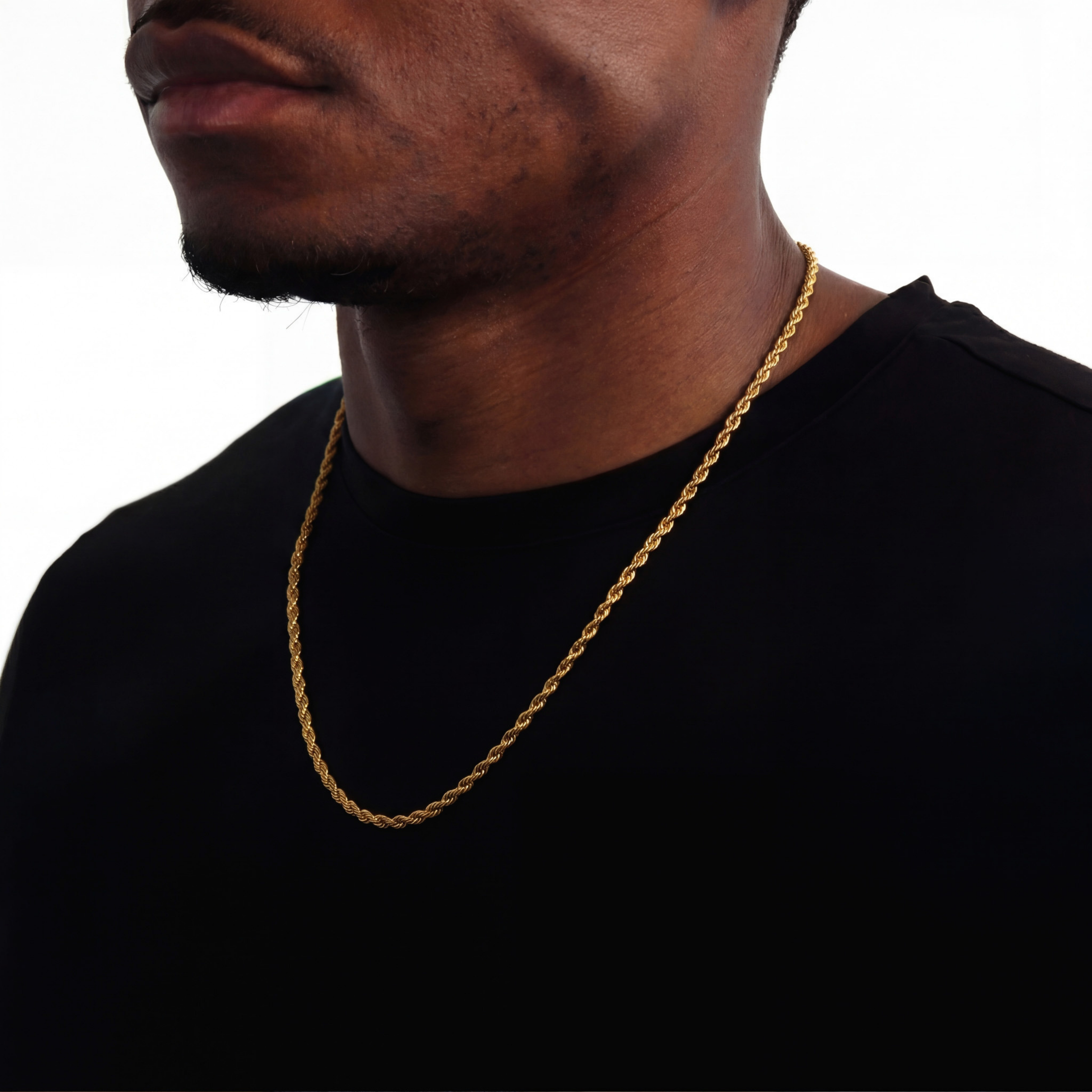 Clean Rope Ketting 3mm (Goud)