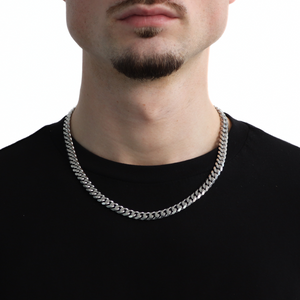 Classic Cuban Ketting 8mm (Zilver)