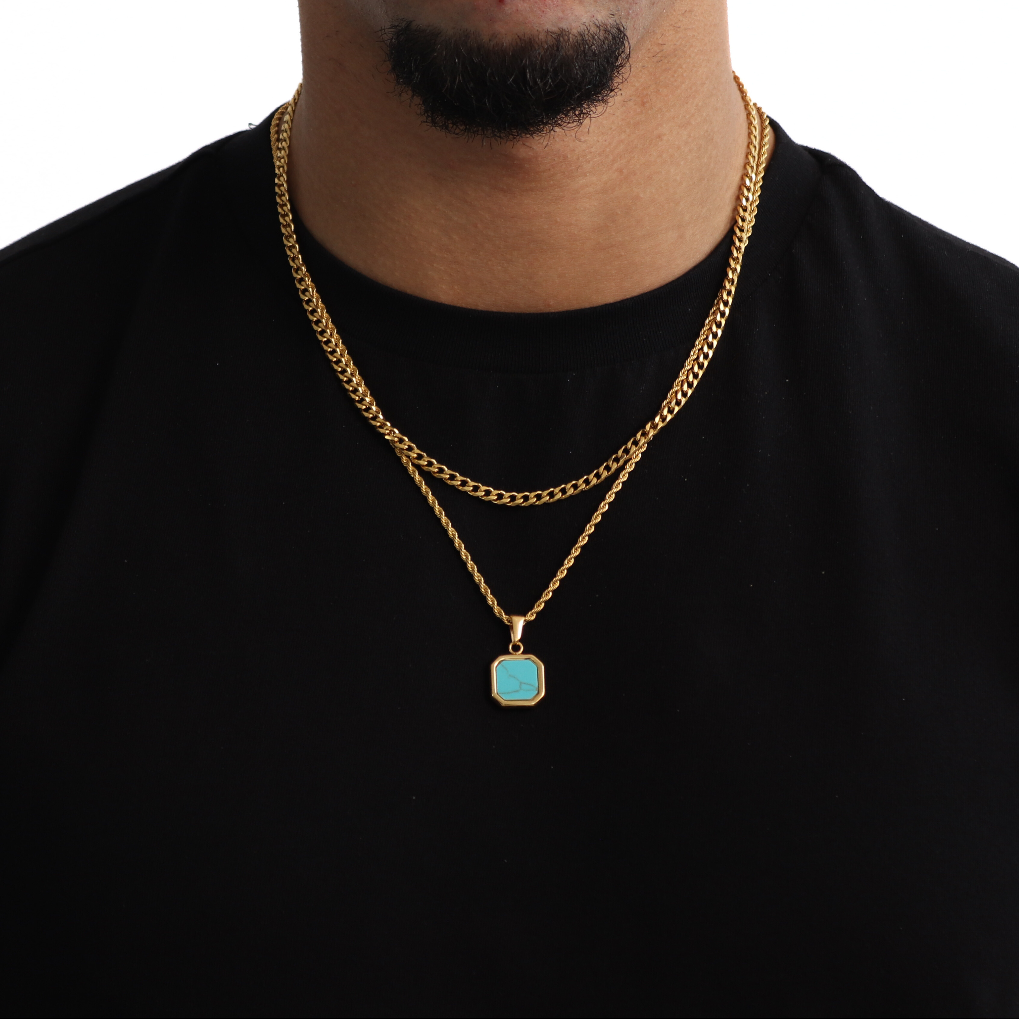 Terquoise Stone Set (Gold)