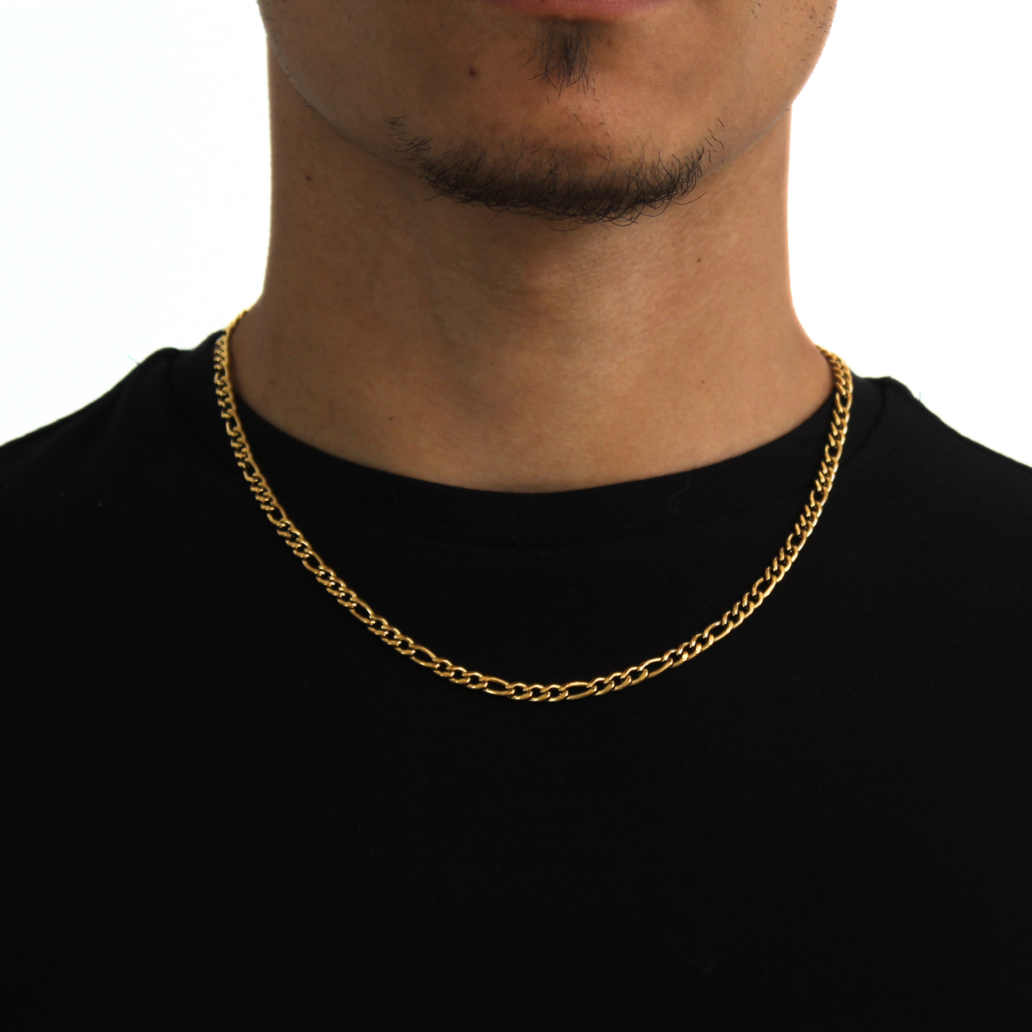 Iconic Figaro Ketting 4mm (Goud)