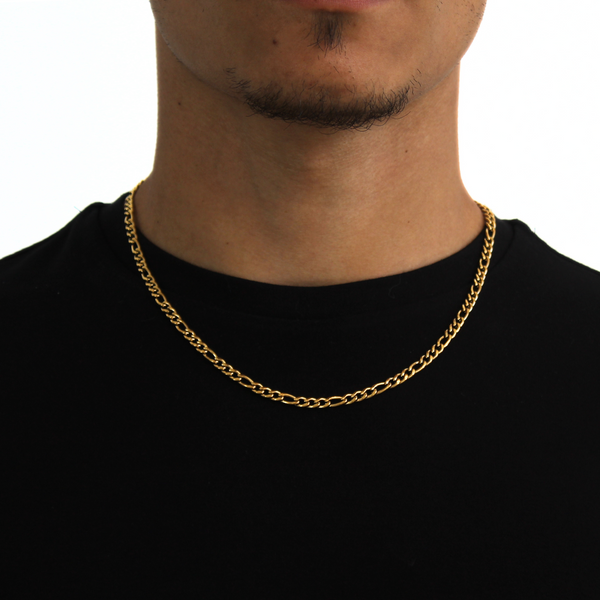 Iconic Figaro Ketting 4mm (Goud)