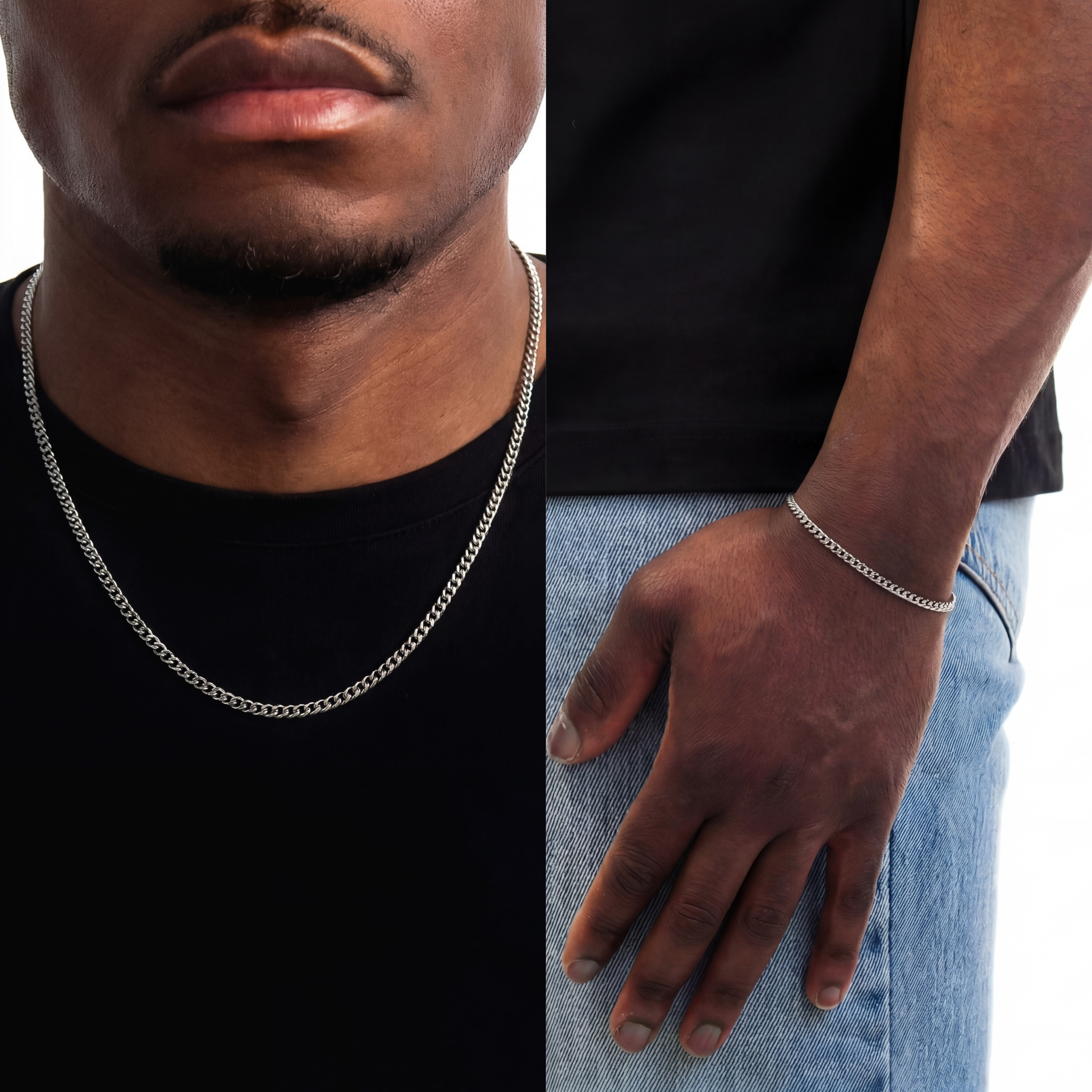 BUNDLE CUBAN 3MM (Zilver)