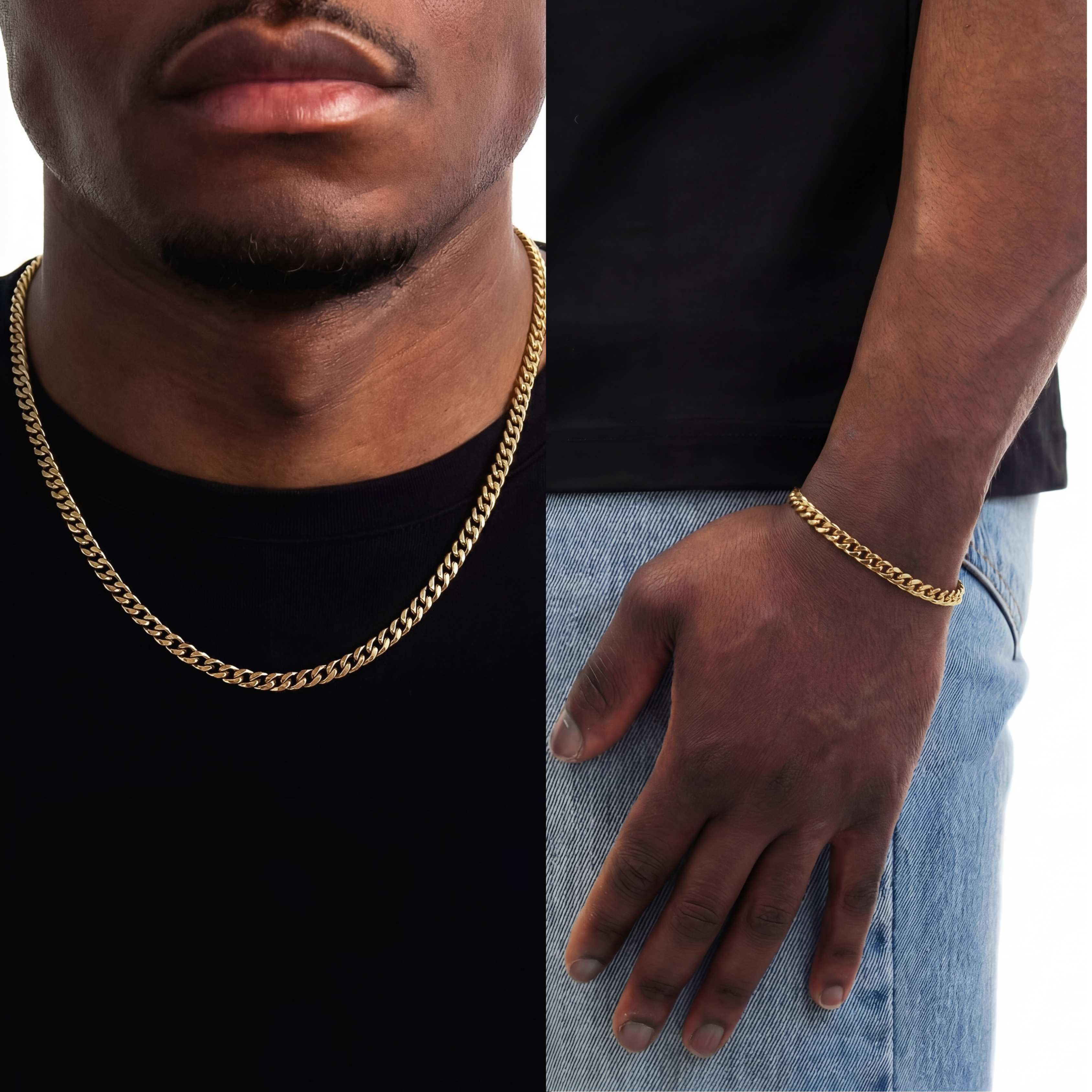 BUNDLE CUBAN 5MM (Goud)