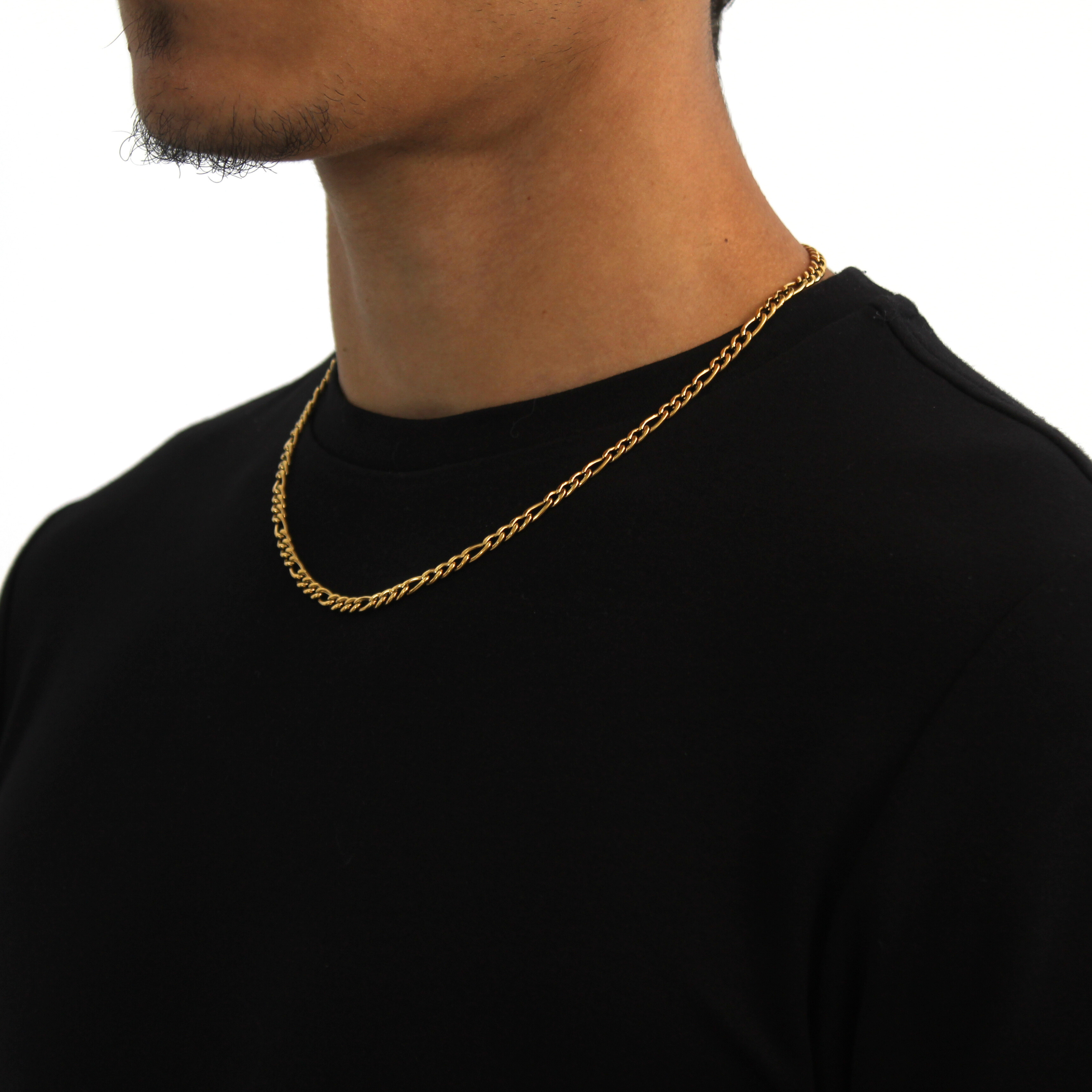 Iconic Figaro Ketting 4mm (Goud)