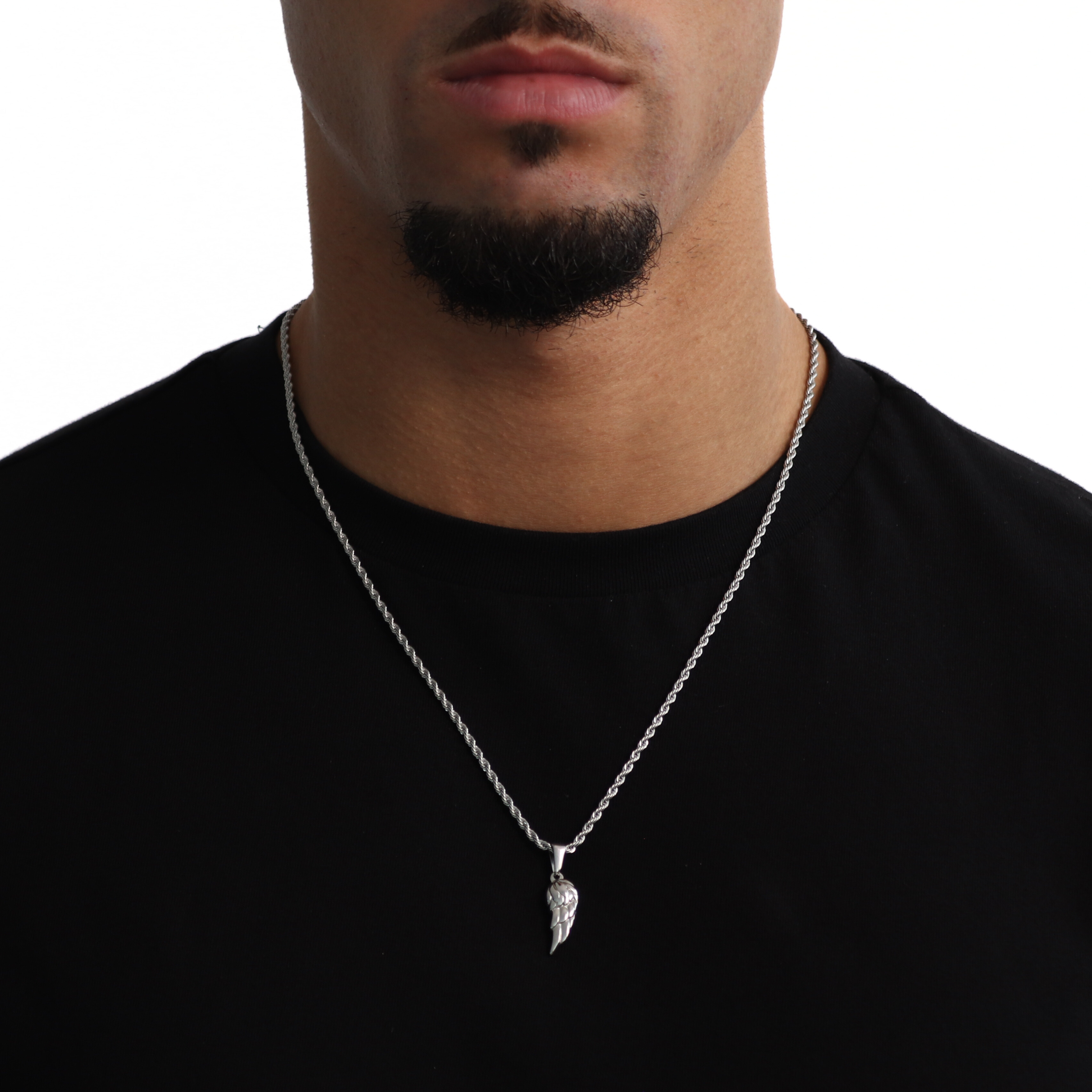 Wing Pendant + Chain (Silver)