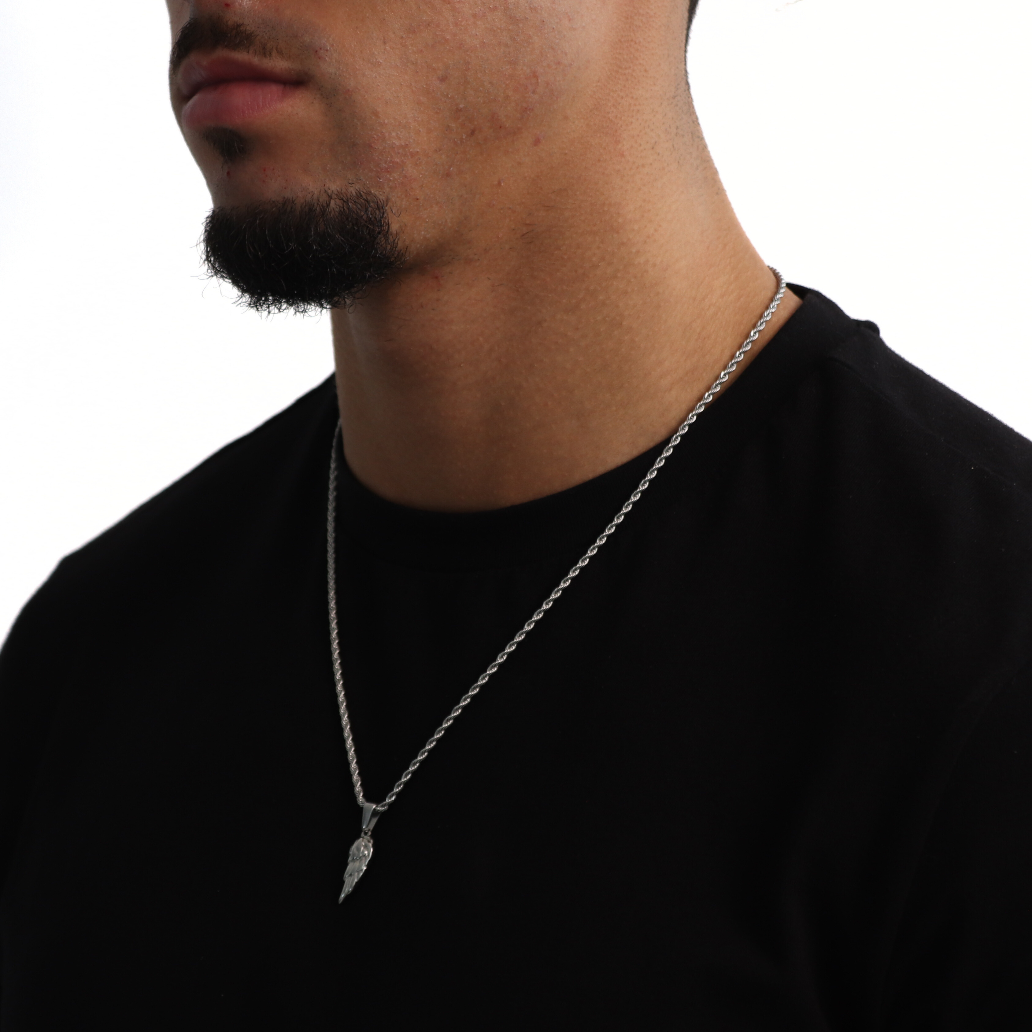 Wing Pendant + Chain (Silver)