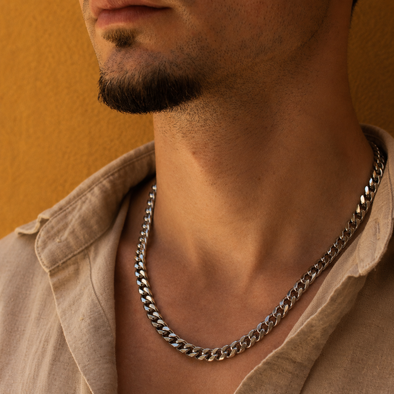Classic Cuban Ketting 8mm (Zilver)
