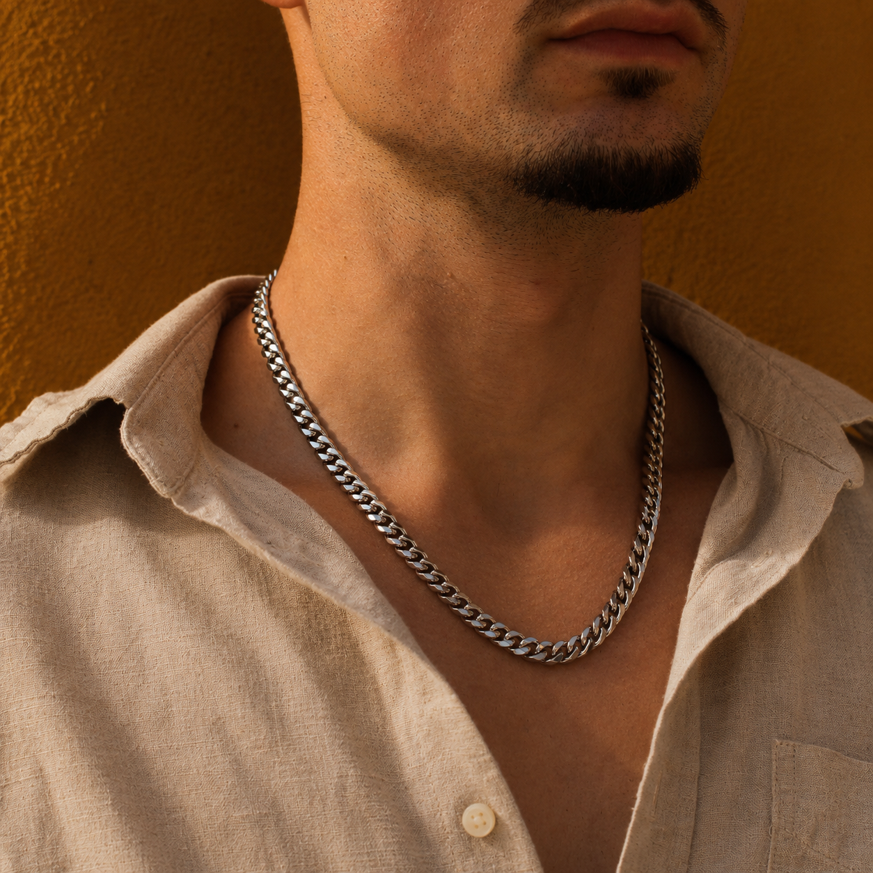 Classic Cuban Ketting 8mm (Zilver)