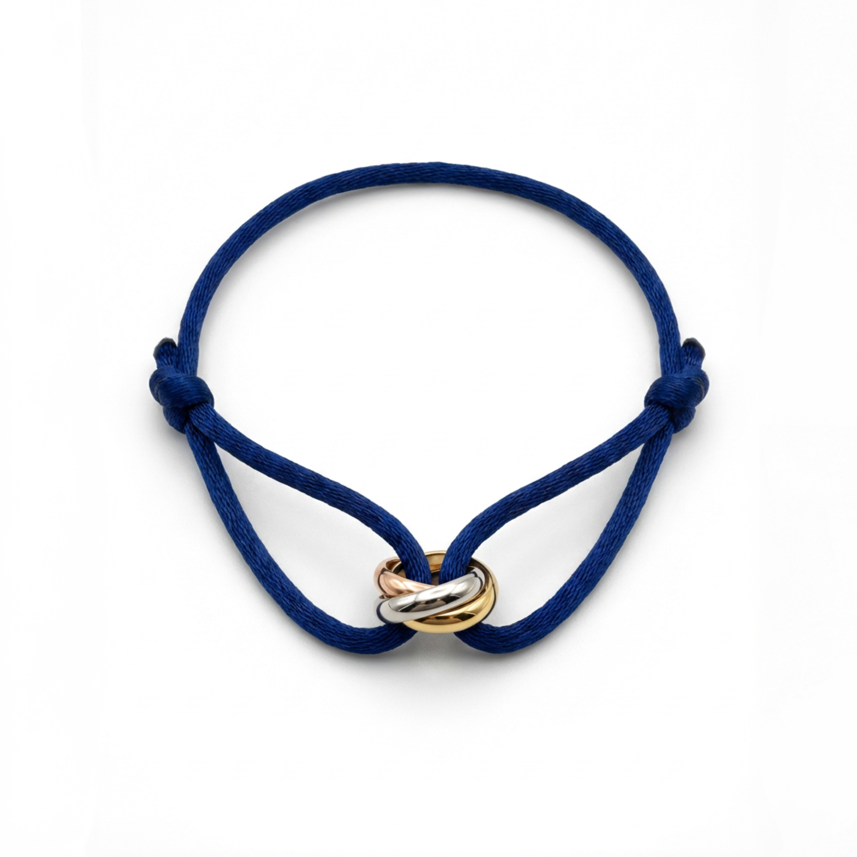 Cord Armband — Ring Tri-Tone / Navy