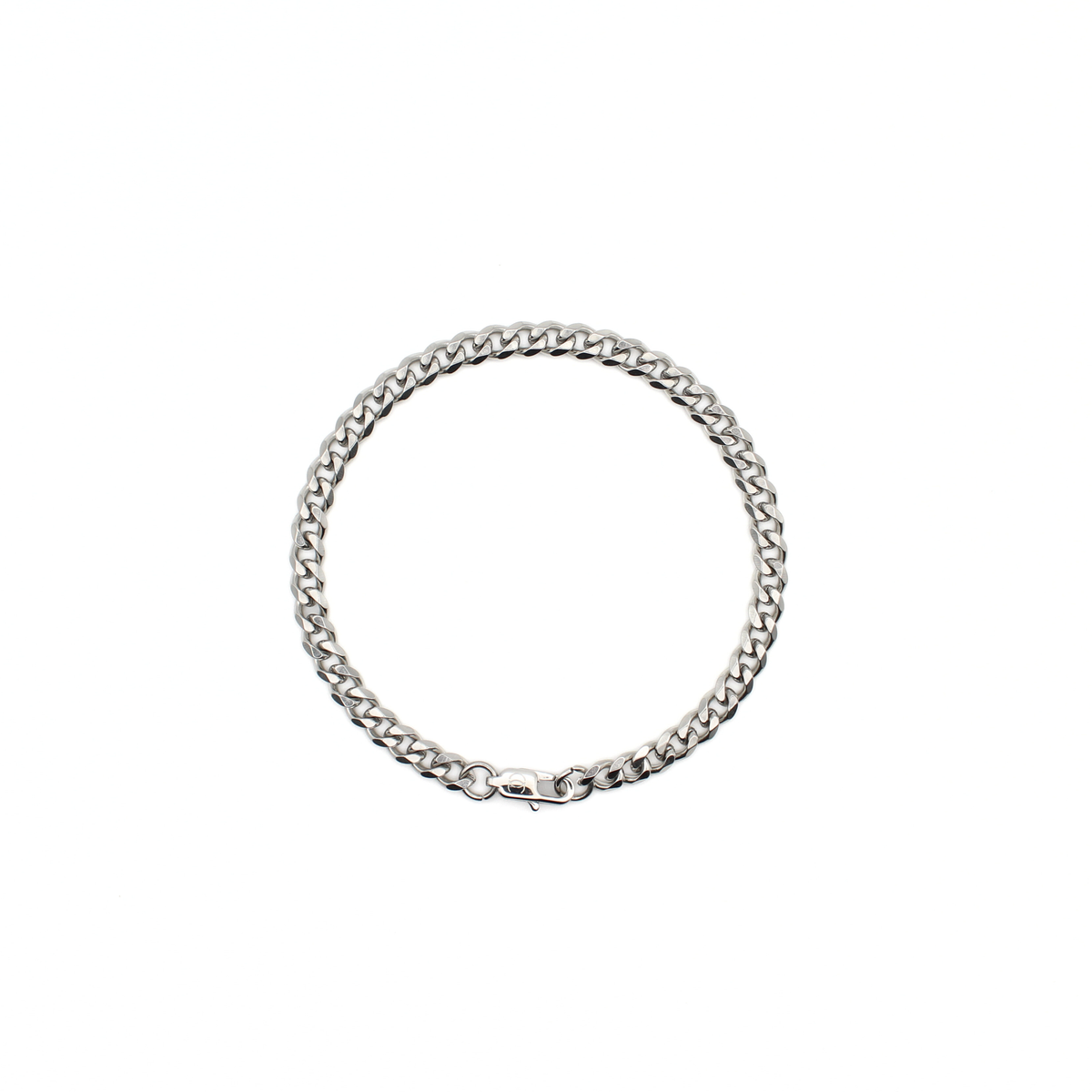 Classic Cuban Link Bracelet 5mm (Silver)