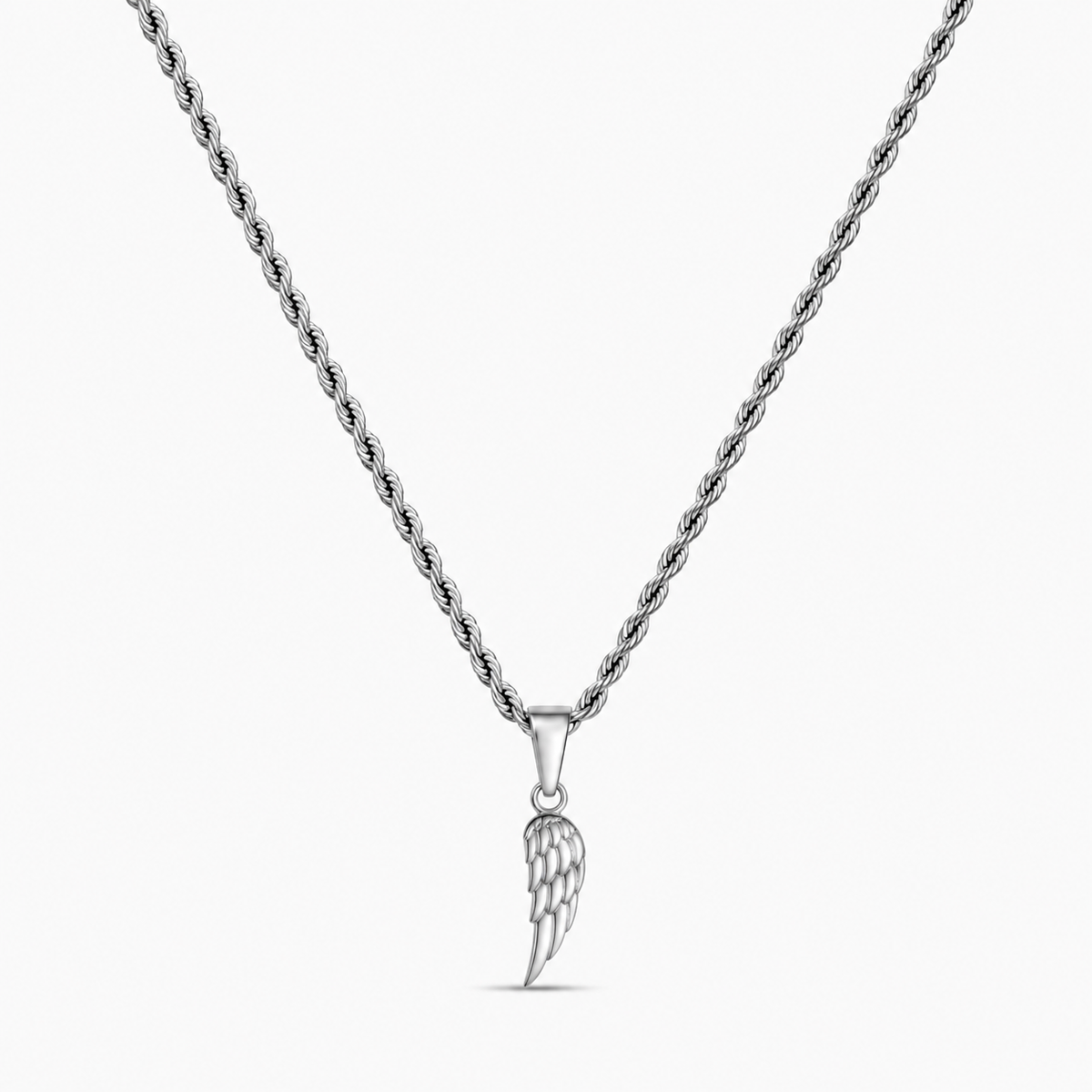 Wing Pendant + Chain (Silver)