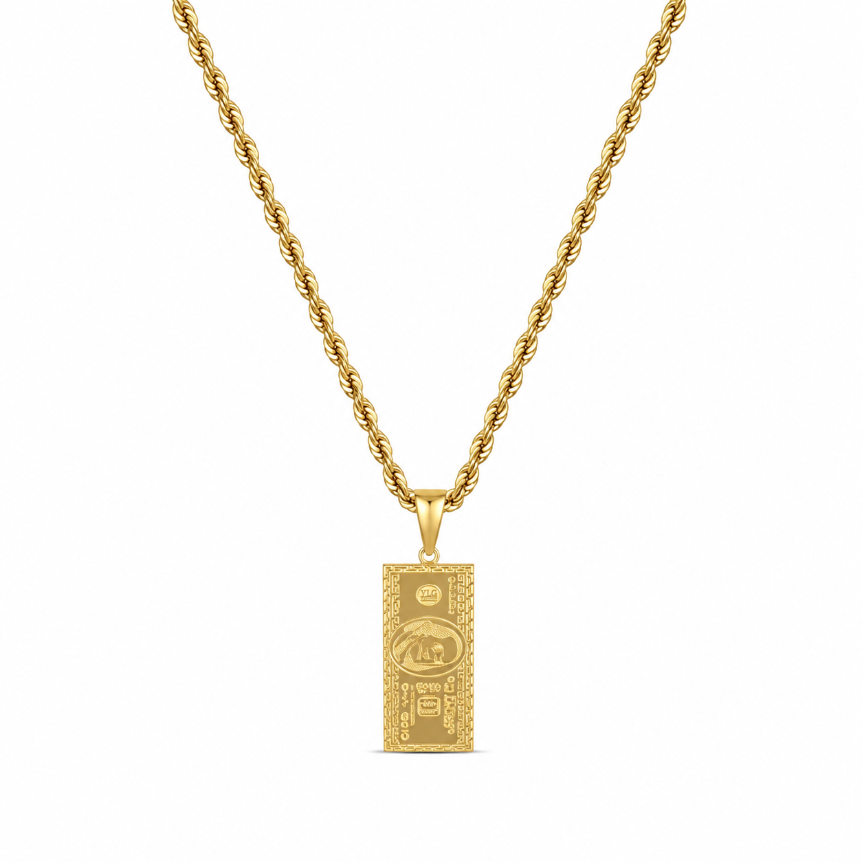 Dollar Hanger + Ketting (Goud)