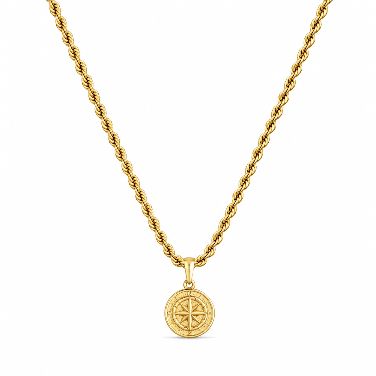 Compass Hanger + Ketting (Goud)