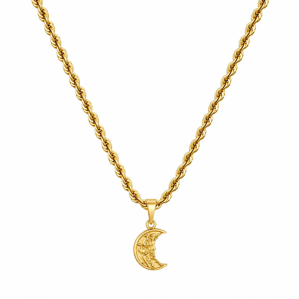 Broken Coin Hanger + Ketting (Goud)
