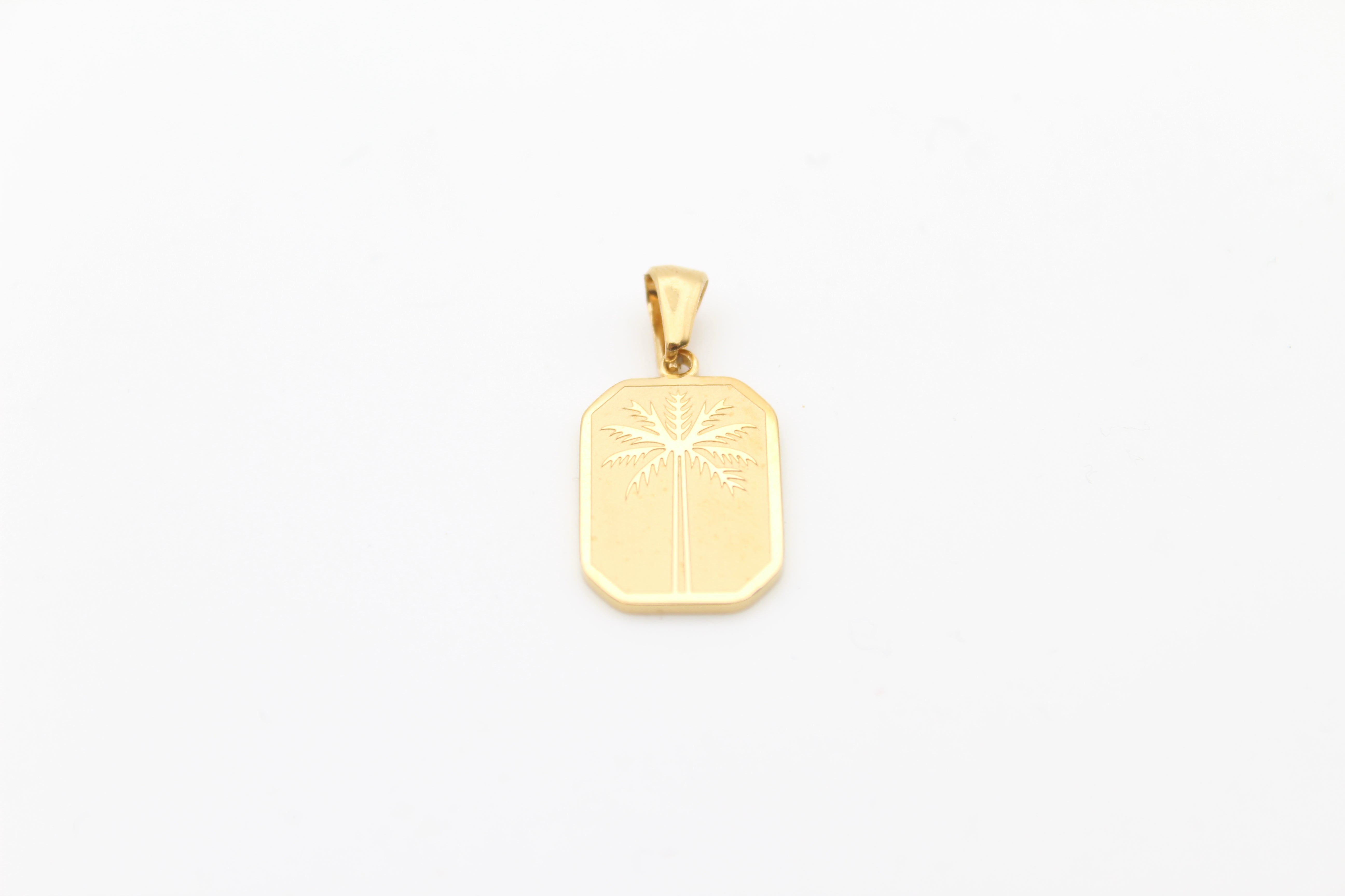 Palm Tree Hanger + Ketting (Goud)