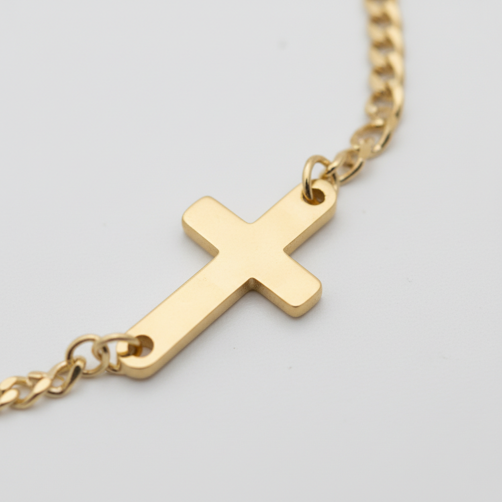 Cross Armband (Goud)