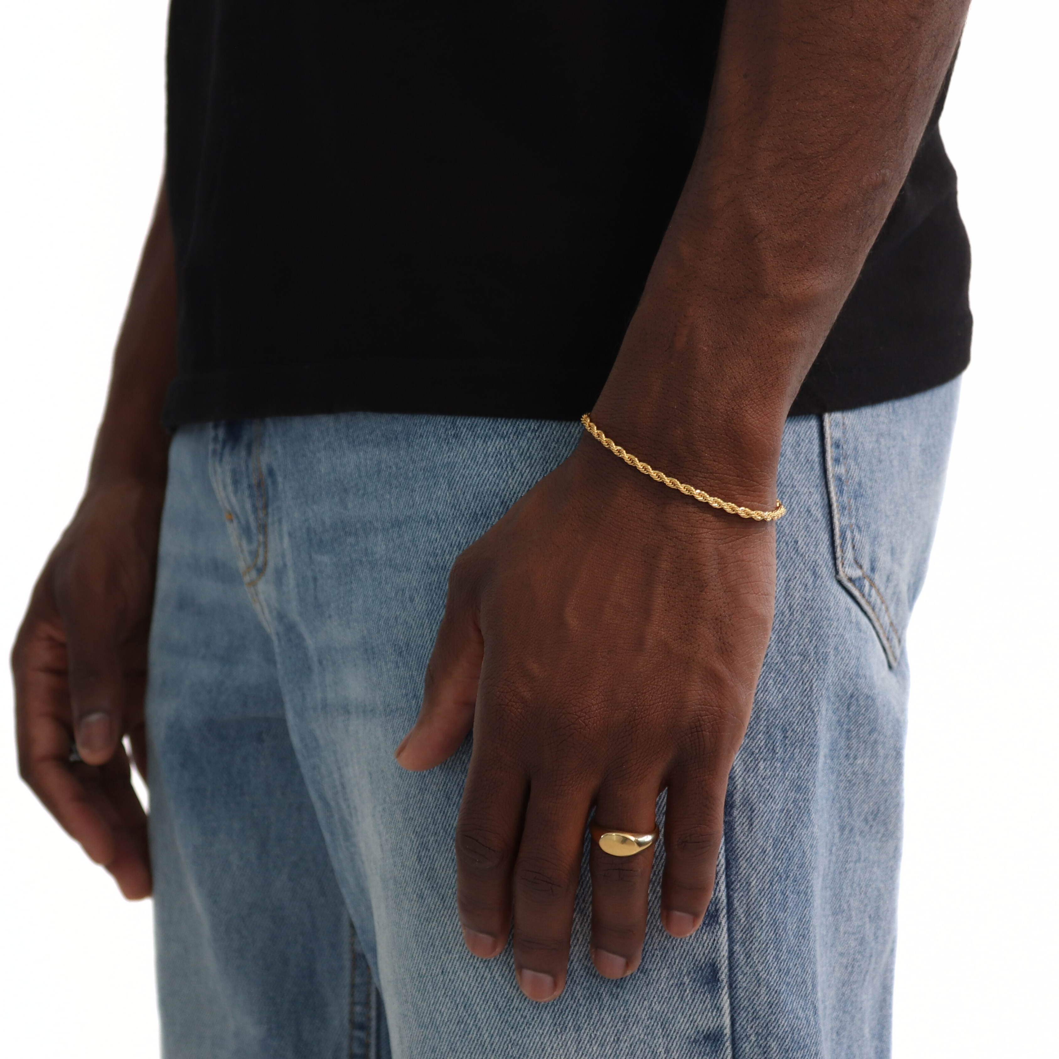 Clean Rope Armband 3mm (Goud)