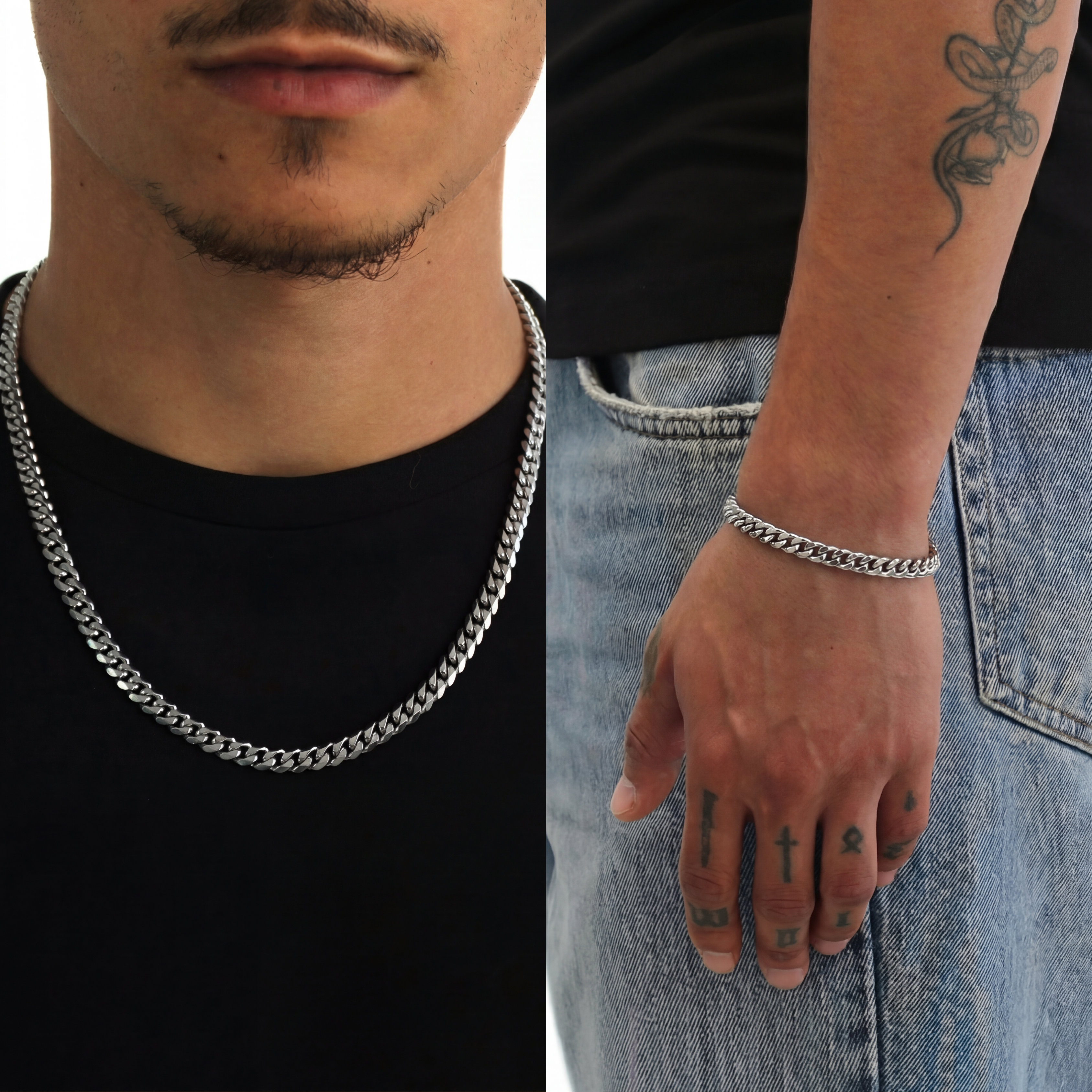 BUNDLE CUBAN 6MM (SILVER)