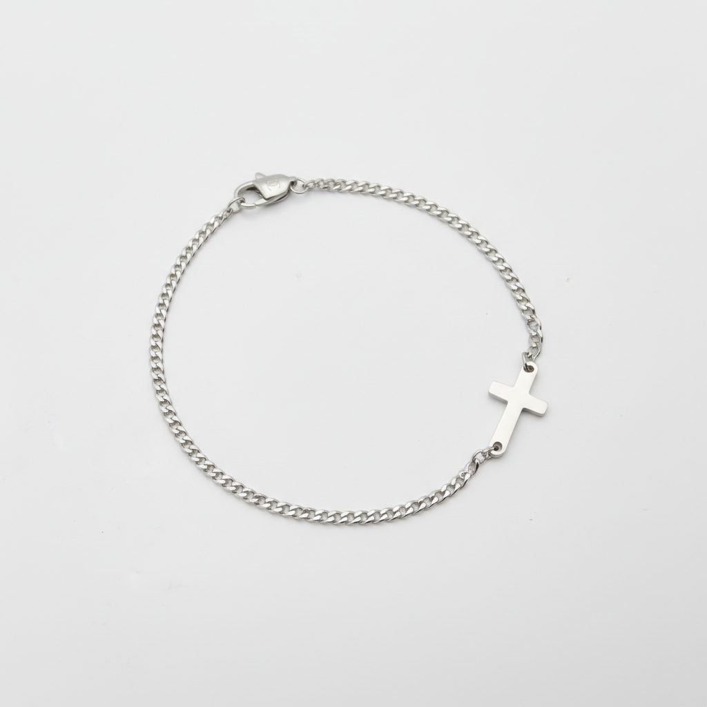 Cross Armband (Zilver)