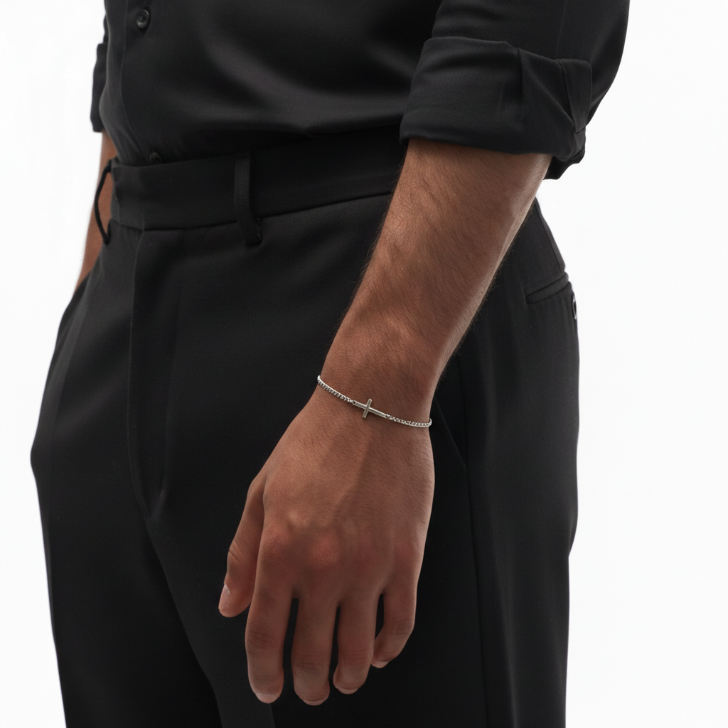 Cross Armband (Zilver)