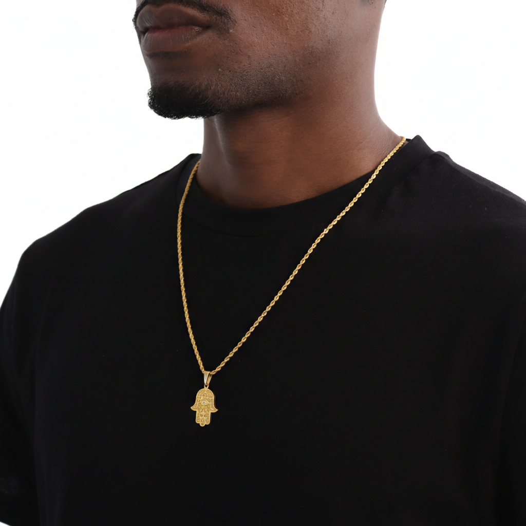 Sovereign Hand Hanger + Ketting (Goud)