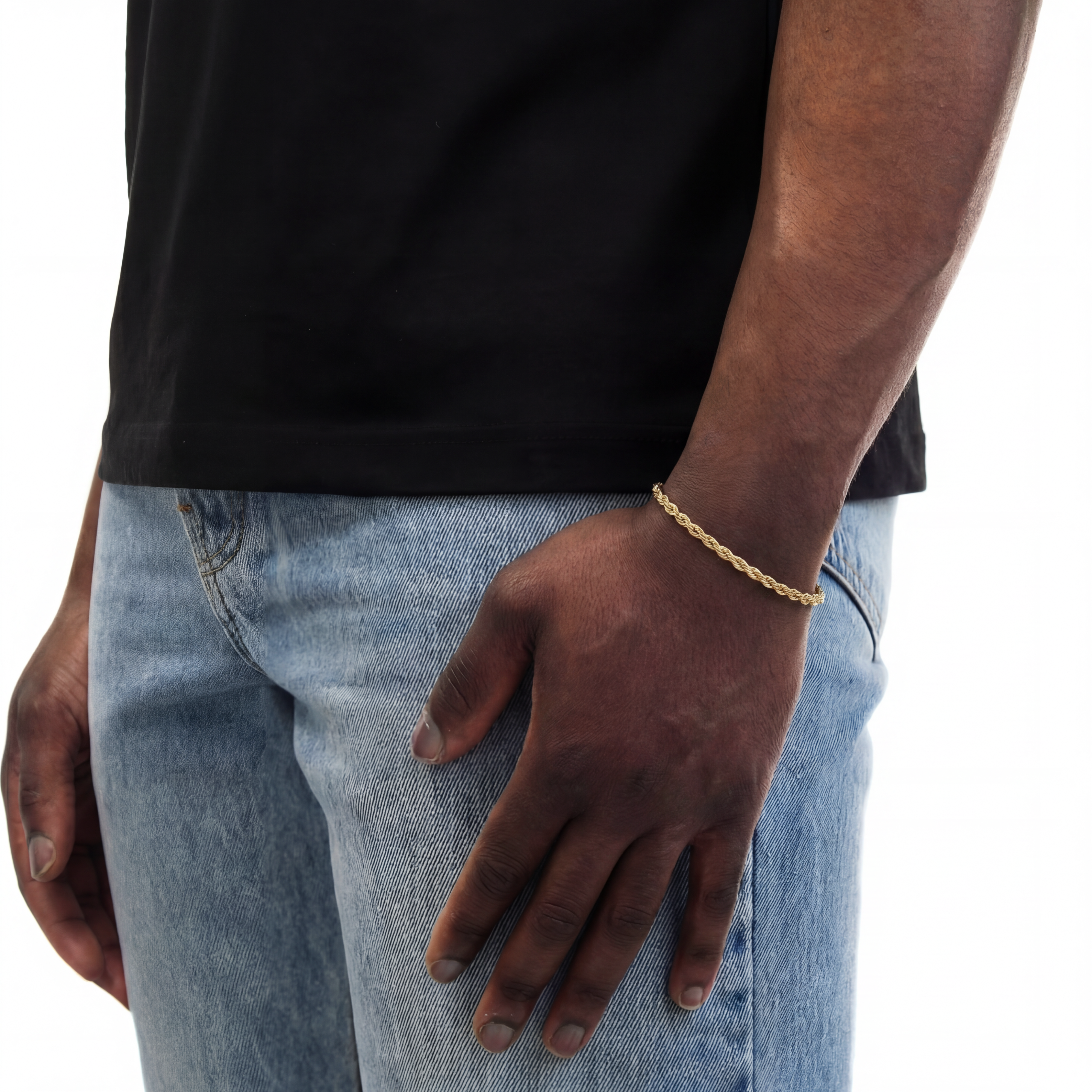 Clean Rope Armband 3mm (Goud)