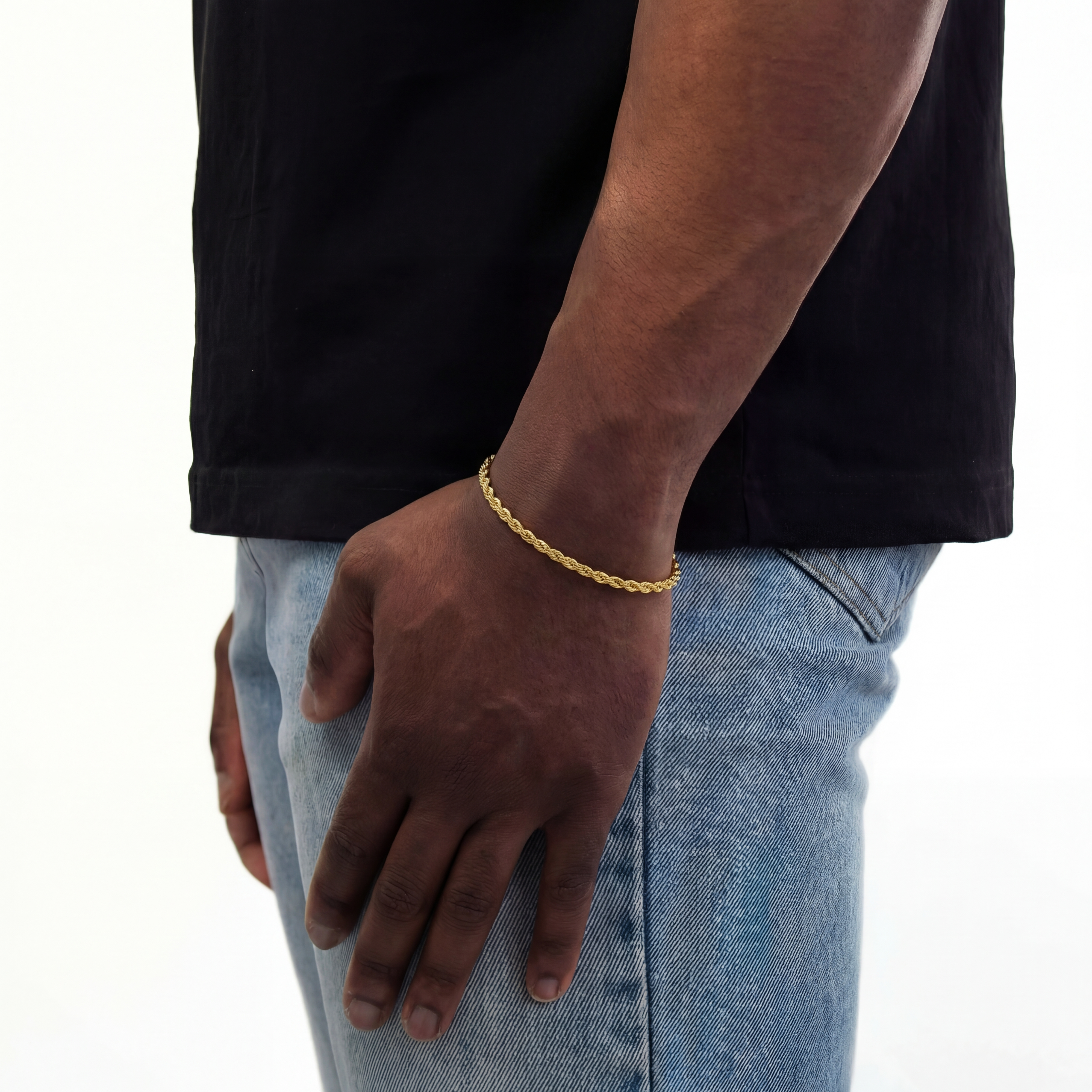 Clean Rope Armband 3mm (Goud)